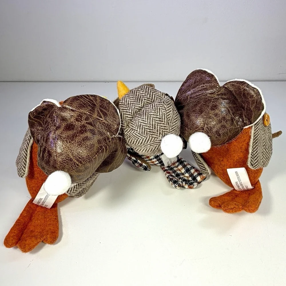 2015/2016 Target Spritz Fall Birds Sherlock & Herringbone Robin Set of 3 Rare